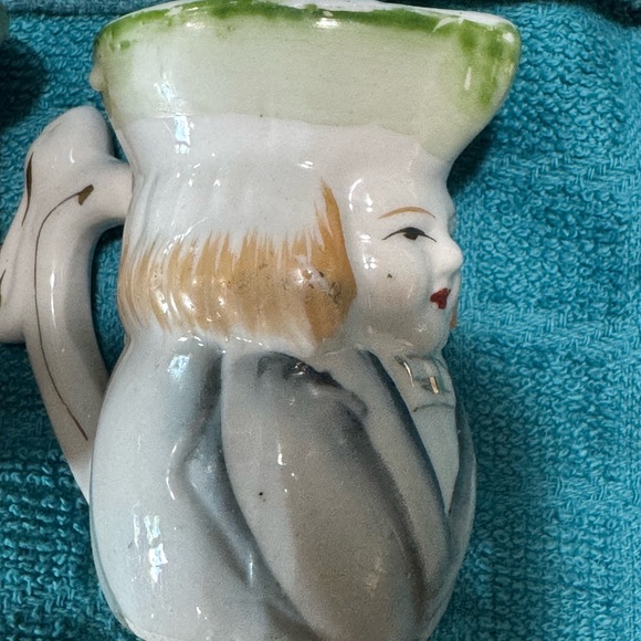 Rare Collectable, Miniature Toby Pitcher Set - Green, Orange, Blue. - Picture 7 of 11